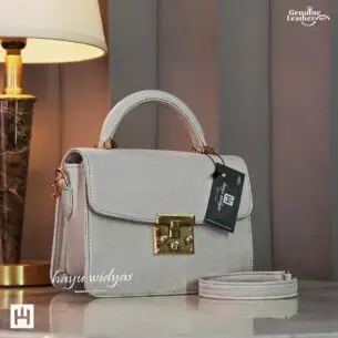 HAYU WIDYAS Nava tas kulit asli berkualitas - Tas Wanita Ivory