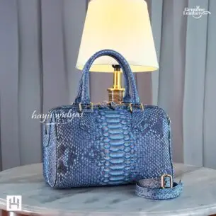 HAYU WIDYAS Loule tas kulit asli berkualitas - Biru