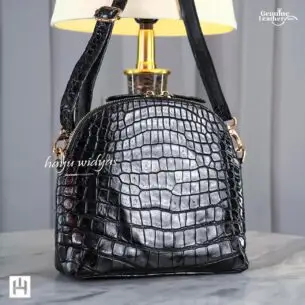 HAYU WIDYAS Gia tas kulit asli berkualitas - Hitam - Selempang - Wanita