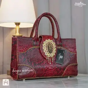 HAYU WIDYAS Grozny tas kulit asli berkualitas - Tas Wanita Red