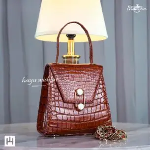 HAYU WIDYAS Ellyn tas kulit asli berkualitas - Tas Wanita Brown