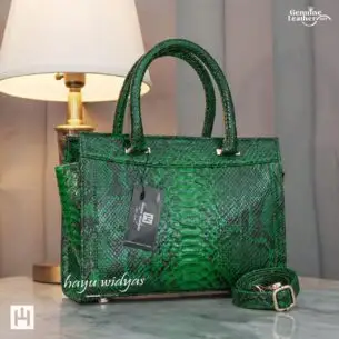 HAYU WIDYAS  Rhea tas kulit asli berkualitas - Tas Wanita Green