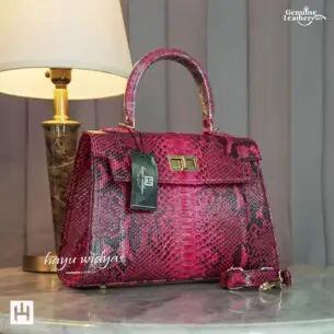 HAYU WIDYAS Narva tas kulit asli berkualitas - Tas Wanita Fuchsia