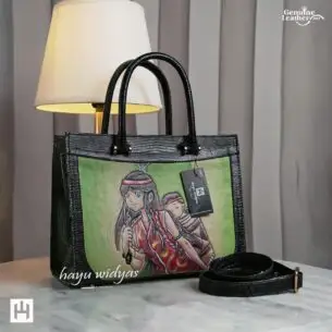 HAYU WIDYAS Rhea tas Carving kulit asli berkualitas - Tas Wanita
