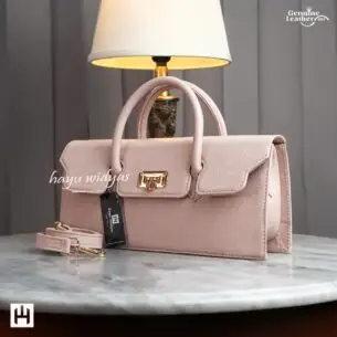 HAYU WIDYAS Sasa tas kulit asli berkualitas - Tas Wanita Beige Krem