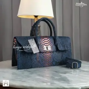 HAYU WIDYAS Sasa tas kulit asli berkualitas - Tas Wanita - Navy Blue