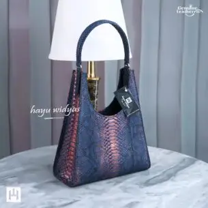 HAYU WIDYAS Aarau tas kulit asli berkualitas - Tas Wanita - Navy Blue