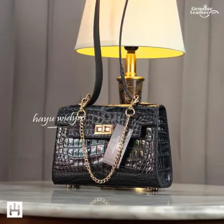 HAYU WIDYAS Andien tas kulit asli berkualitas - Tas Wanita - Navy Blue