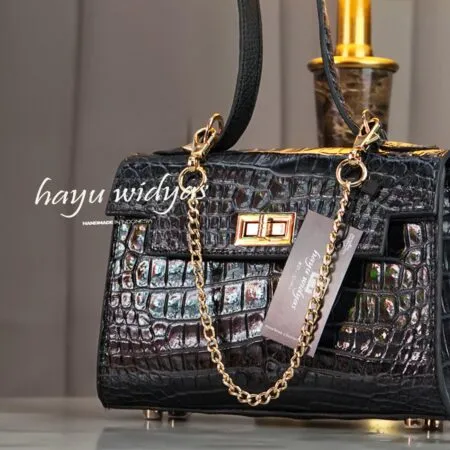 HAYU WIDYAS Andien tas kulit asli berkualitas - Tas Wanita - Navy Blue