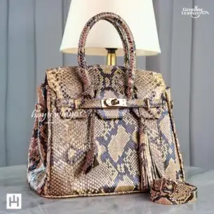 HAYU WIDYAS Belgrade tas kulit asli berkualitas - Krem