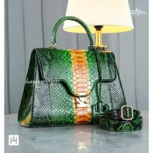 HAYU WIDYAS Auckland Bag Dual kulit Hijau Kuning