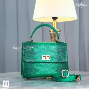 HAYU WIDYAS Lava tas kulit asli berkualitas - Tas Wanita - Green