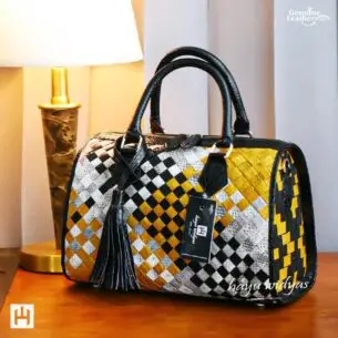 HAYU WIDYAS Loule tas Anyaman kulit asli berkualitas Wanita