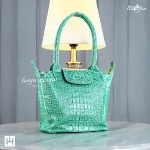 HAYU WIDYAS Carmel tas kulit asli berkualitas - Hijau Toska