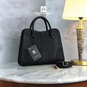 HAYU WIDYAS Rosemarry tas kulit asli berkualitas - Tas Wanita - Black