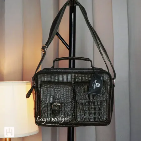 HAYU WIDYAS Vilnius tas kulit asli berkualitas - Coklat