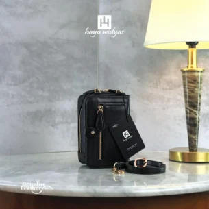 HAYU WIDYAS Viral tas kulit asli berkualitas - Tas Wanita - Black