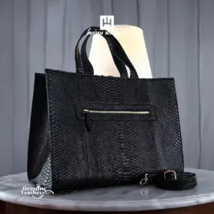 HAYU WIDYAS Tote Bag kulit Hitam