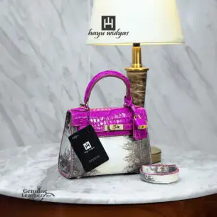 HAYU WIDYAS Kale Mini tas Dual kulit asli berkualitas - Tas Wanita 20cm