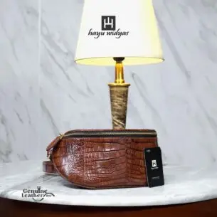 HAYU WIDYAS Waist tas kulit asli berkualitas - Tas Pria 27cm