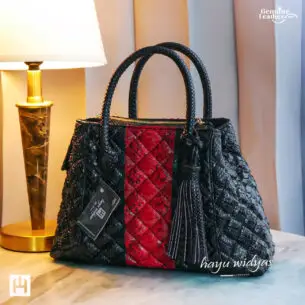 HAYU WIDYAS Hattan tas Dual kulit asli berkualitas