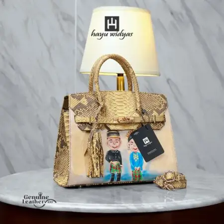 HAYU WIDYAS Myra tas Carving kulit asli berkualitas - Tas Wanita 32cm