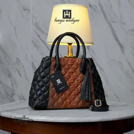 HAYU WIDYAS Hattan tas Dual kulit asli berkualitas