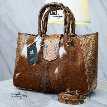 HAYU WIDYAS Novella tas Dual kulit asli berkualitas - Tas Wanita 35cm