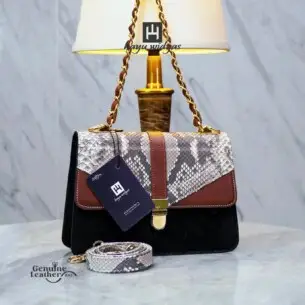 HAYU WIDYAS Lincoln tas Dual kulit asli berkualitas - Tas Wanita 25cm