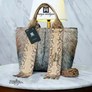 HAYU WIDYAS Lichfield tas Dual kulit asli berkualitas - Tas Wanita 28cm