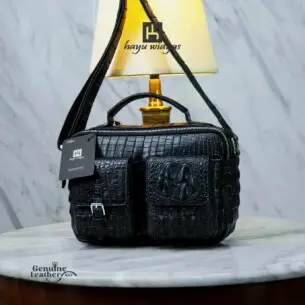 HAYU WIDYAS Vilnius tas kulit asli berkualitas - Tas Pria 27cm