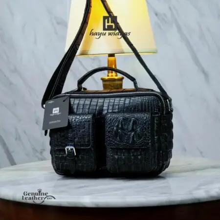 HAYU WIDYAS Vilnius tas kulit asli berkualitas - Tas Pria 27cm