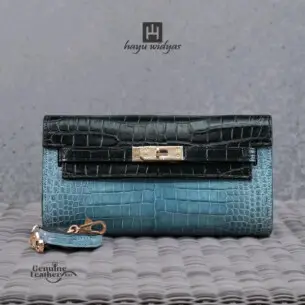 HAYU WIDYAS Walt Kale Dompet kulit asli berkualitas - Dompet Wanita 25cm