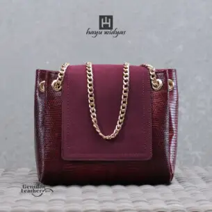 HAYU WIDYAS Houston tas Dual kulit asli berkualitas - Tas Wanita 20cm