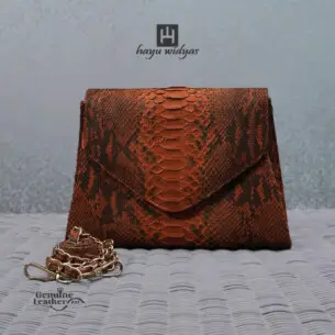 HAYU WIDYAS Clutch bag kulit - Biru